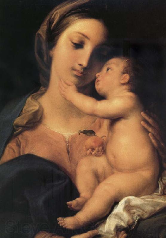 Pompeo Batoni The Madonna and the Nino Spain oil painting art